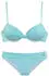 s.Oliver Bikini Bottom Scatter higher cut form (56867456) mint/weiß
