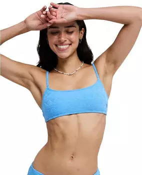 Roxy Paradise Wave Triangel-Bikini-Oberteil (RXY-ERJX305644-XBBB) silber lake blau