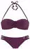 Buffalo Bügel-Bandeau-Bikini mit geflochtenen Details (418228) bordeaux