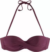 LASCANA B&uuml;gel-Bandeau-Bikini-Top "Italy" mit seitlichen St&auml;bchen