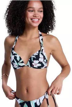 Roxy Printed Essentials Triangel-Bikini-Top (3616751629581) schwarz
