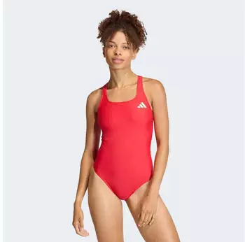 Adidas Badeanzug mit V-f&ouml;rmigem R&uuml;ckendesign rot