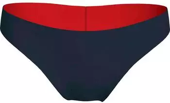Tommy Hilfiger Global Stripe Ribbed Hipster Bikinihose (UW0UW05838) nachtblau/rot