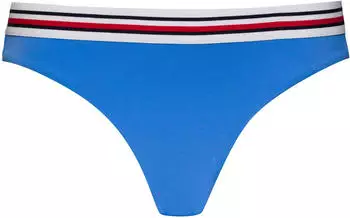 Tommy Hilfiger Global Stripe Ribbed Hipster Bikini Bottoms (UW0UW06355) copenhagen blue