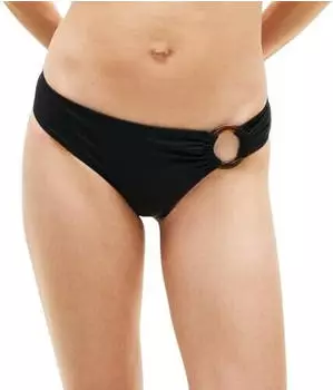 Tommy Hilfiger Global Stripe Ribbed Hipster Bikini Bottoms (UW0UW06390) pvh black