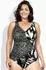 Ulla Popken Kleid schwarz/weiß