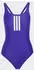 Adidas 3-Streifen-V-Back-Badeanzug (KUF71) collegiate purple/white
