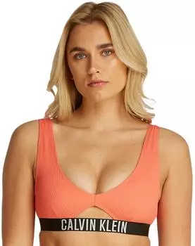 Calvin Klein Bustier-Bikinioberteil (KW0KW02751) dazzling coral