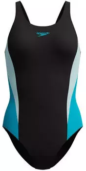 Speedo Colorblock Splice 2.0 Badeanzug (8-004248003-42) schwarz