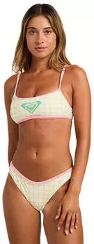 Roxy The Swell Bandeau-Bikini-Top (51424518) cloud dancer swell plaid