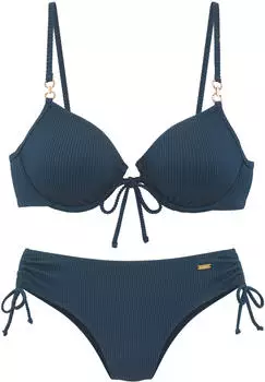Buffalo B&uuml;gel-Bikini strukturiert (40934919) dunkel petrol