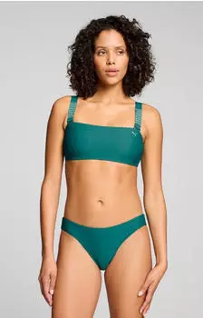 Puma Swim Women Bandeau Top Bikini Top - emerald ice