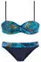 Lascana Sunny Bügel-Bandeau-Bikini Oberteil (84716811_42) blau-bedruckt
