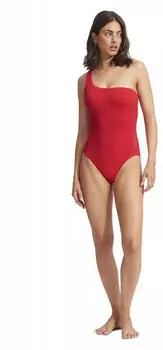 Seafolly DD Bandeau Badeanzug (11178DD213) chilli red