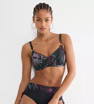 Triumph Summer Tropics W 01 Bügel-Bikini-Top Minimizer (10226537) grau