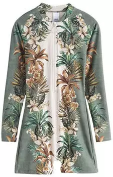 Next Fashion Badeanzug creme/umbra/oliv/jade
