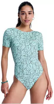 Roxy Sun Babe Badeanzug oil gr&uuml;n wildside paisley