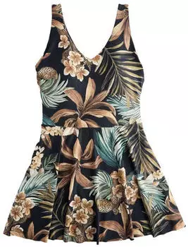 Next Fashion Badeanzugkleid (31095812) brokat/oliv/petrol/schwarz