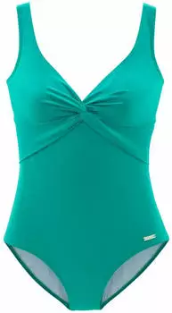 Lascana Clara Badeanzug mit Shaping-Einsatz und Raffungen (281567) petrol