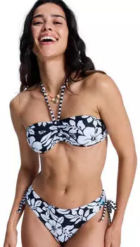 Roxy Summer Surf Bandeau Bikini Top (ERJX305712-XKKK) anthracite the mo