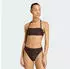 Adidas Iconisea Ribbed Padded Bandeau Bikinioberteil Aurora Coffee (KA6883)