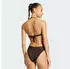 Adidas Iconisea Ribbed Padded Bandeau Bikinioberteil Aurora Coffee (KA6883)