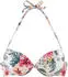 Lascana Salsa Push-Up-Bikini-Top mit Blumenprint grün/rosa/bordeaux/weiß