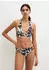 Marc O'Polo Abstract Floral AOP Bandeau-Bikini-Top (23435832) schwarz/weiß cotton print