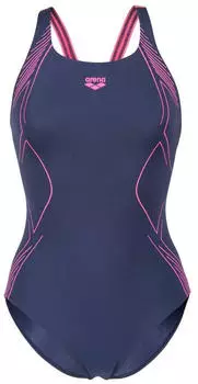 Arena Graphic Swimsuit Swim Pro Back Badeanzug (011182) navy-shocking pink