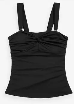 Next Fashion Tank Bikini Top schwarz