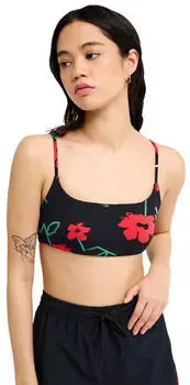 Quiksilver Viacha Triangel-Bikini-Top (EQWX303146-KVJ6) black street floral