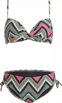 Firefly Marina Retro Batik Bikini Set (434888) aop-olive dark
