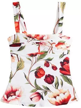 Next Fashion Underwired Non-Padded Bikini Top (W6266013) grün/pfirsich/rot/weiß