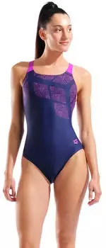 Arena Kikko Badeanzug Swim Pro Back navy/very fuchsia