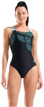 Arena Kikko Badeanzug Swim Pro Back (010807) schwarz/water