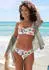 Lascana Salsa Bügel-Tankini-Top / Bustier-Bikini-Top creme bedruckt