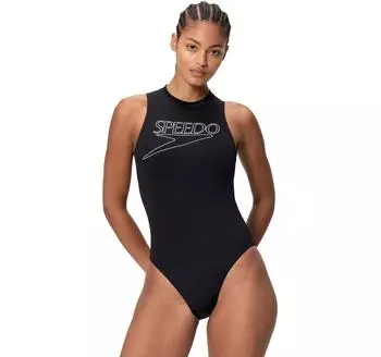 Speedo Endurance+ Logo Thin Strap Bikini schwarz
