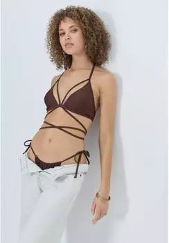 Lascana Triangle Bikini Top braun