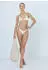 Lascana Triangle Bikini Top im Glitzer Look (74221967) beige