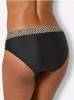 Witt Weiden Bikini Slip schwarz-sand-bedruckt