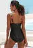 Lascana Loria Badeanzug mit Shaping-Effekt / Bügel-Bandeau-Bikini-Top im Wickel-Look (44089362) oliv/orange