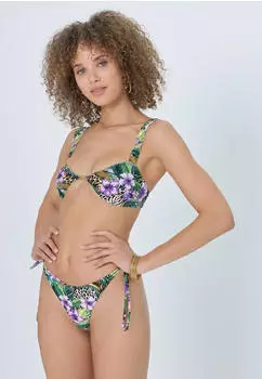 Lascana Bandeau Bikini mit Zierdetail (27807336) wild leopard