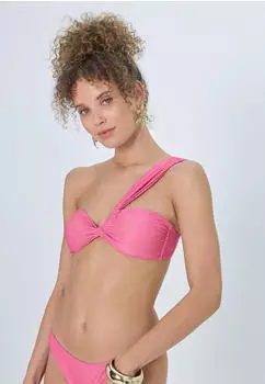 Lascana Gladys Bandeau-Bikini-Top in Glitzeroptik (96734022) pink glitter