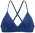 Venice Beach Lucky Bikini-Top aus gerippter Strukturware (53721149) blau