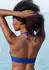 Venice Beach Lucky Bikini-Top aus gerippter Strukturware (53721149) blau