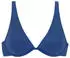 Venice Beach Lucky Bügel-Bikini-Top in gerippter Strukturware (21156757) blau