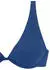 Venice Beach Lucky Bügel-Bikini-Top in gerippter Strukturware (21156757) blau