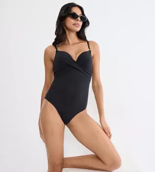 Triumph Summer Twist Badeanzug mit B&uuml;geln (10226441) schwarz