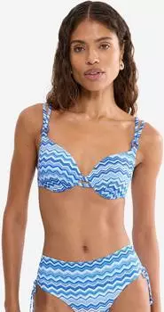 Triumph Mix & Match Summer Bikini Top gefüttert mit Bügel (10226524) blau