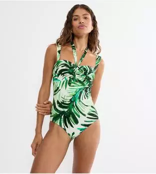 Triumph Summer Palm Bandeau Badeanzug (10226609) grün